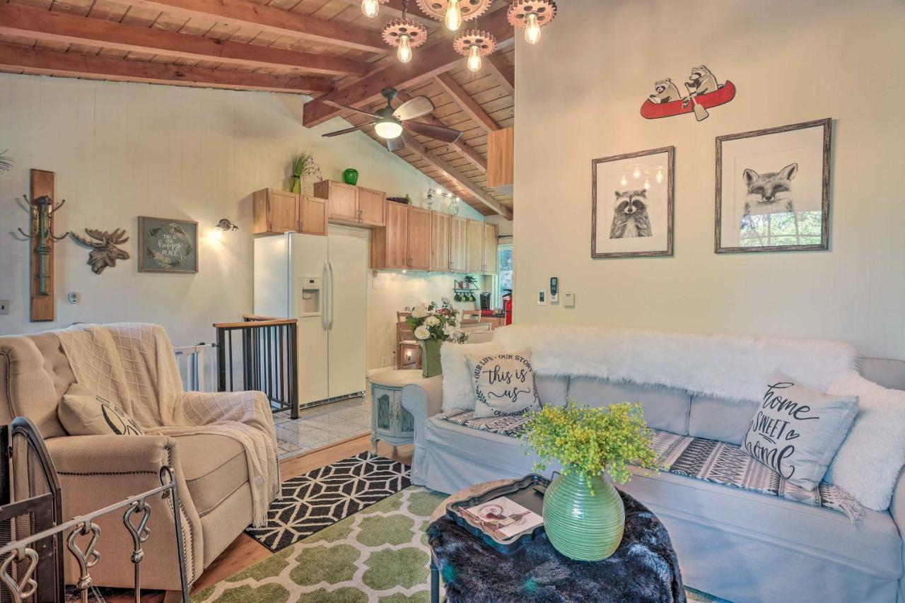 Boho Crestline Cabin, 1 Mile To Lake Gregory! 외부 사진