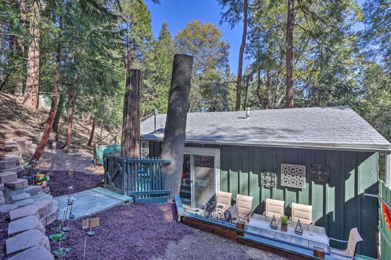 Boho Crestline Cabin, 1 Mile To Lake Gregory! 외부 사진