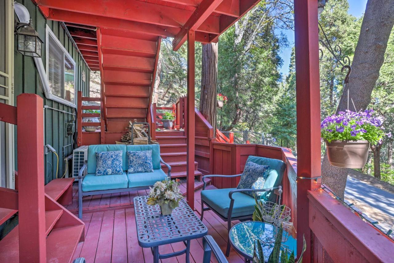 Boho Crestline Cabin, 1 Mile To Lake Gregory! 외부 사진